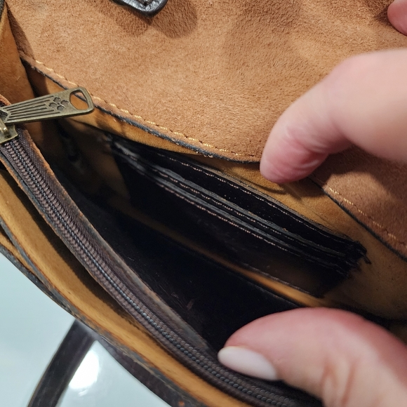 PATRICIA NASH ANIMAL PRINT CROSSBODY BAG "WITH FLAWS" - Picture 10 of 15